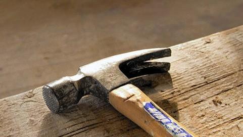 photograph of a hammer